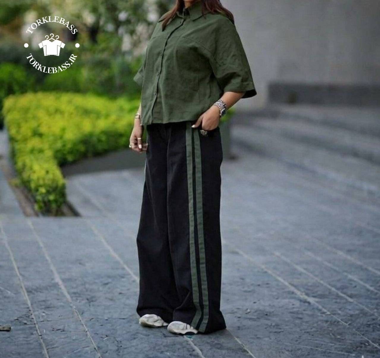 ست بلوز شلوار لنین زنانه
